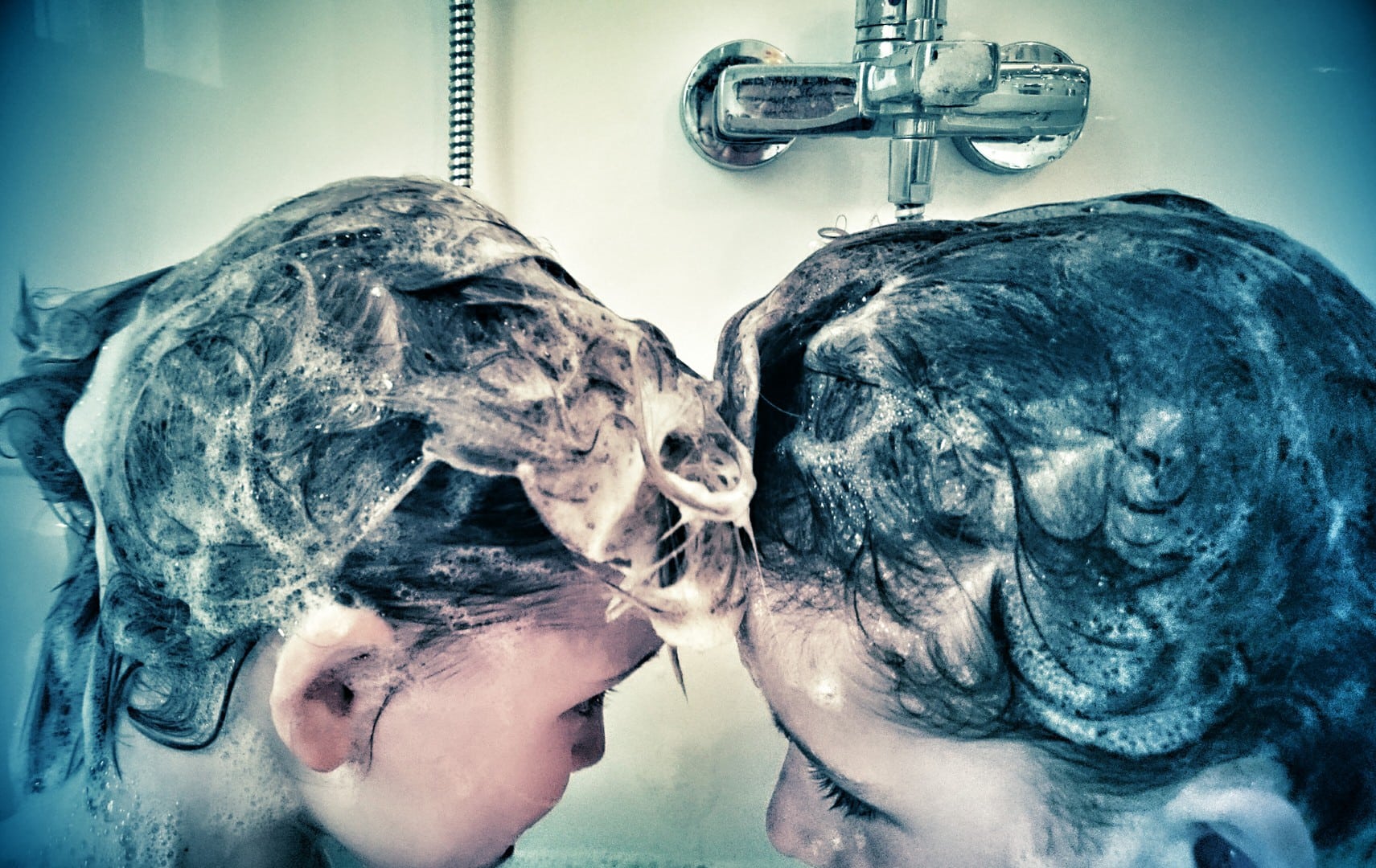 Kinder Haare waschen Frau Mutter Blog