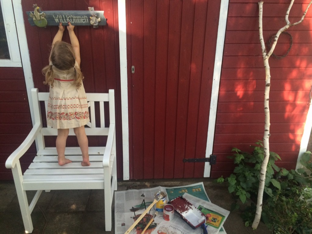 DIY Gartenhaus im Schwedenlook Frau Mutter Blog
